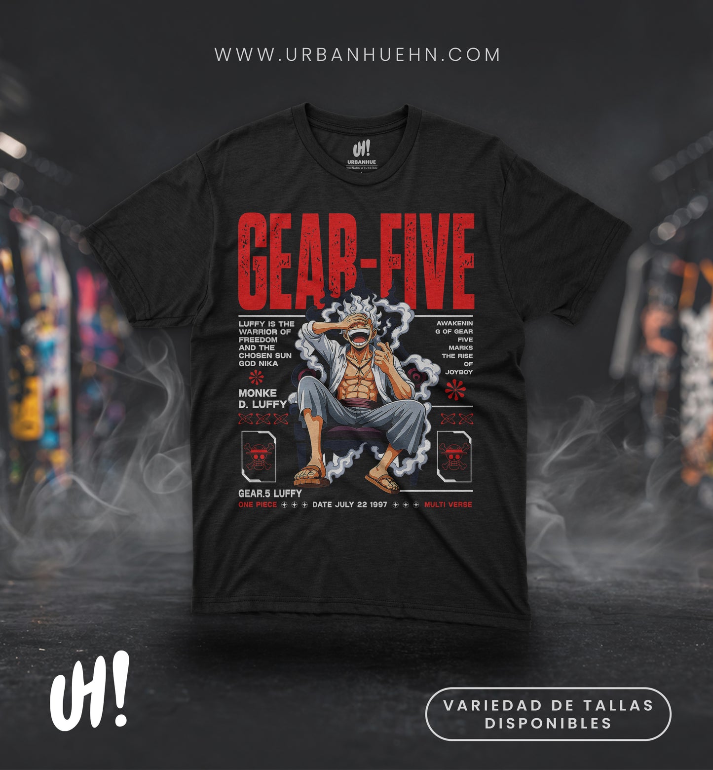 Camiseta Luffy “Gear Five” – Awakening Edition