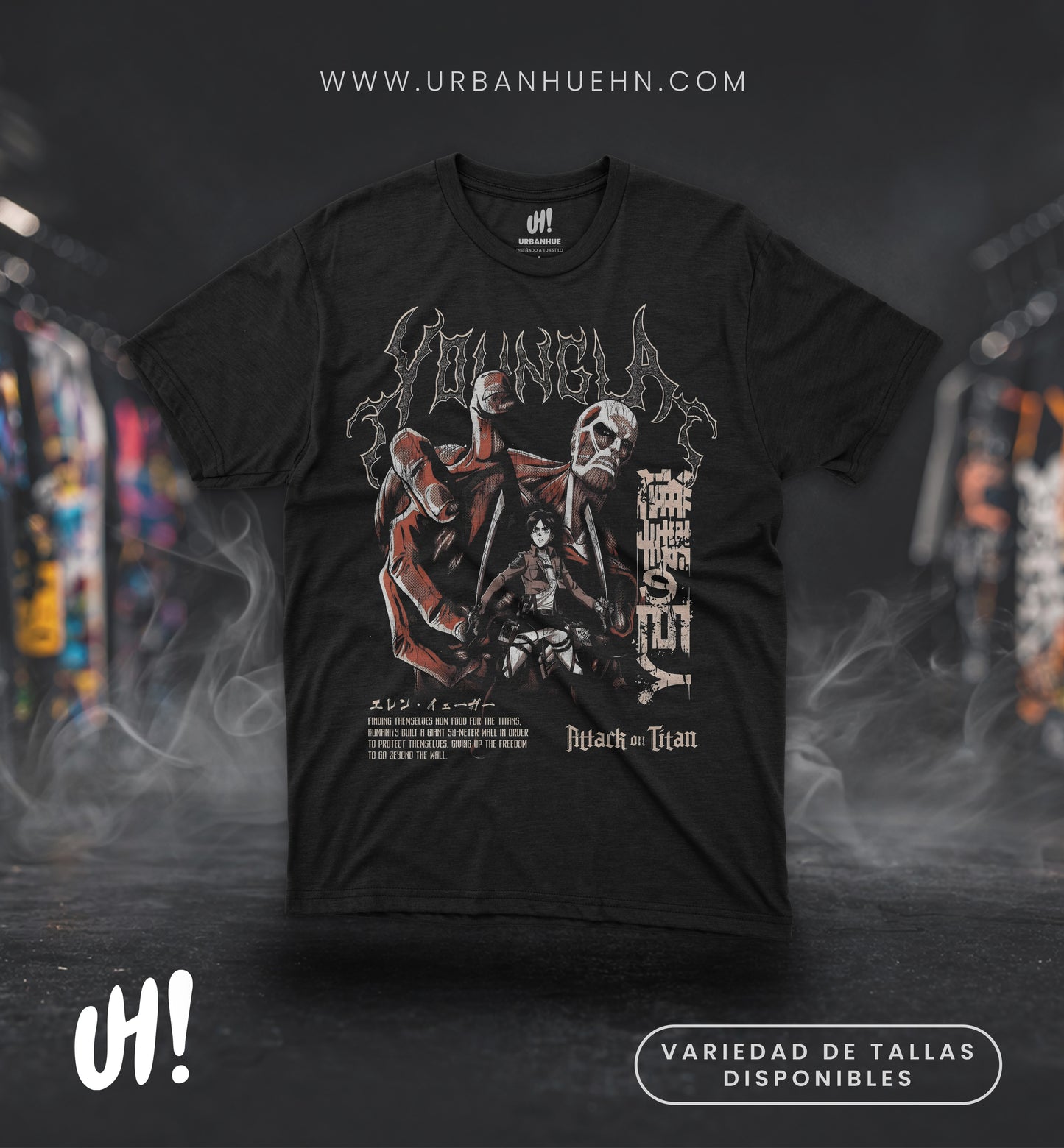 Camiseta Eren “Titan Rage” – Dark War Edition