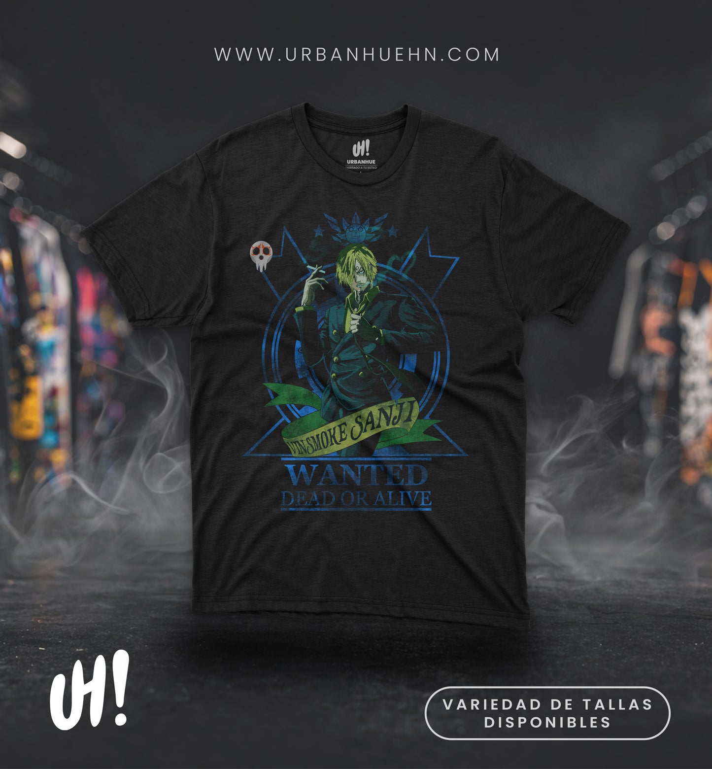 Camiseta Sanji “Wanted” – Elegant Street Edition