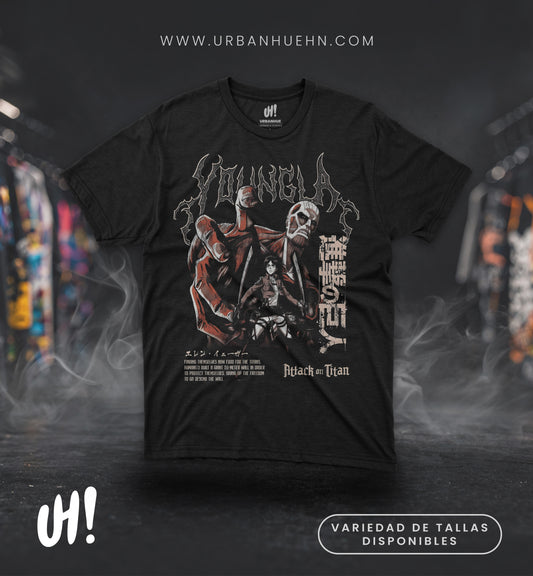 Camiseta Eren “Titan Rage” – Dark War Edition