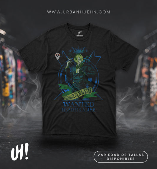 Camiseta Sanji “Wanted” – Elegant Street Edition